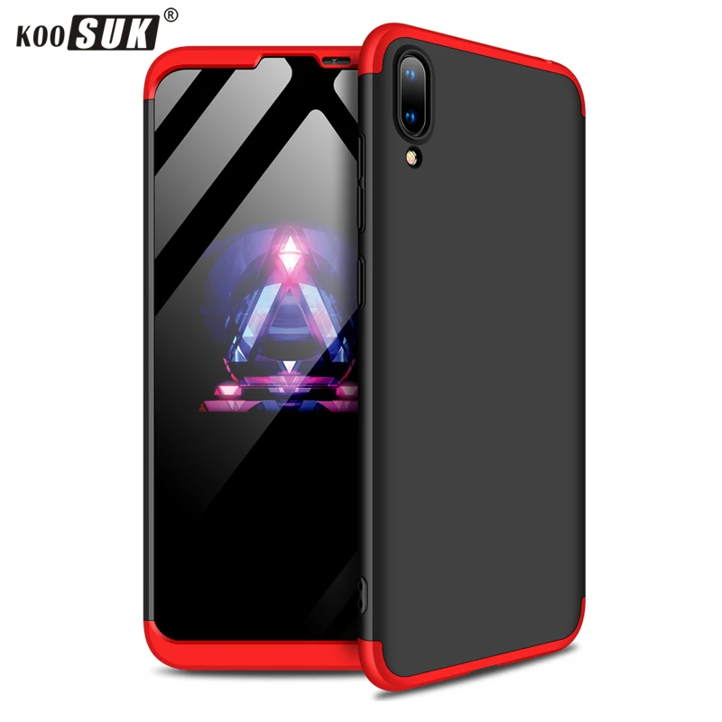 Koosuk 3-в-1 чехол-накладка для huawei Y7 ПК Жесткий матовый защитный чехол для huawei Y7 Pro Y7 Prime чехол для телефона чехол Funda