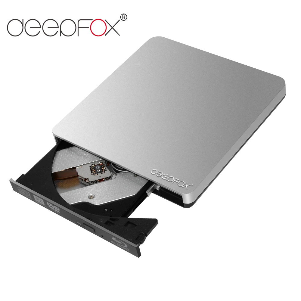 Передвижной Blu Ray привод Deepfox USB 3 0 размытая горелка BD RE CD/DVD RW запись и