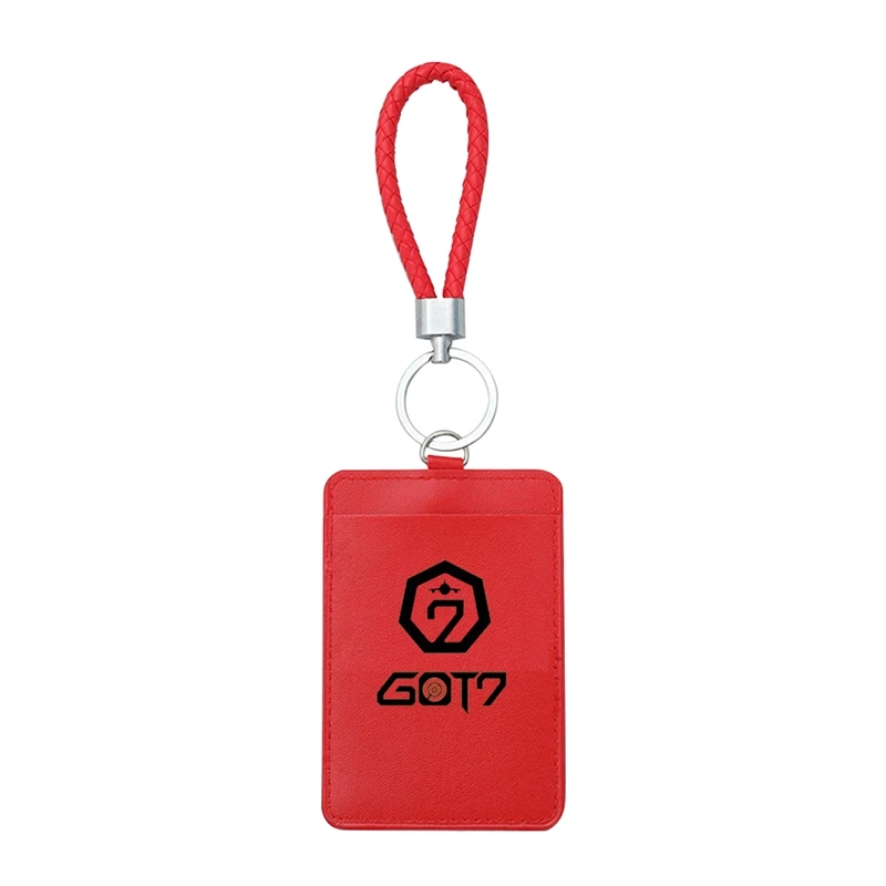 KPOP GOT7 Badge Business Bus Pass Card Set ID Card Holder Case Cover Stationery Set Office Supplies Students Gifts