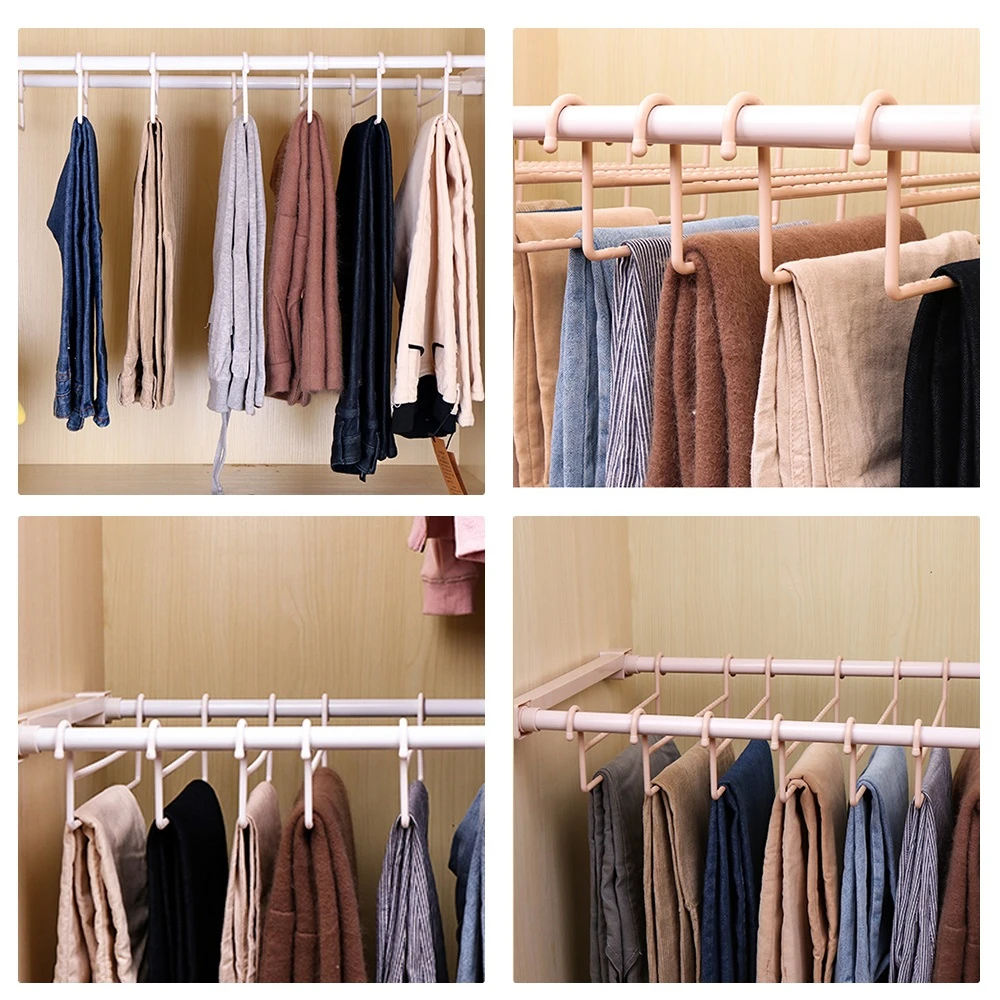 Телескопическая стойка для брюк шкаф хранения одежды вращающаяся на 360 градусов