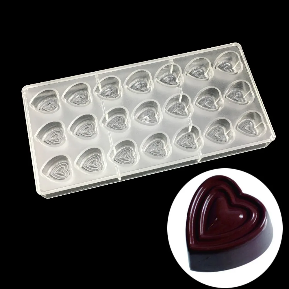 

Форма для шоколада «сердце», пластиковые формы для изготовления кондитерских изделий