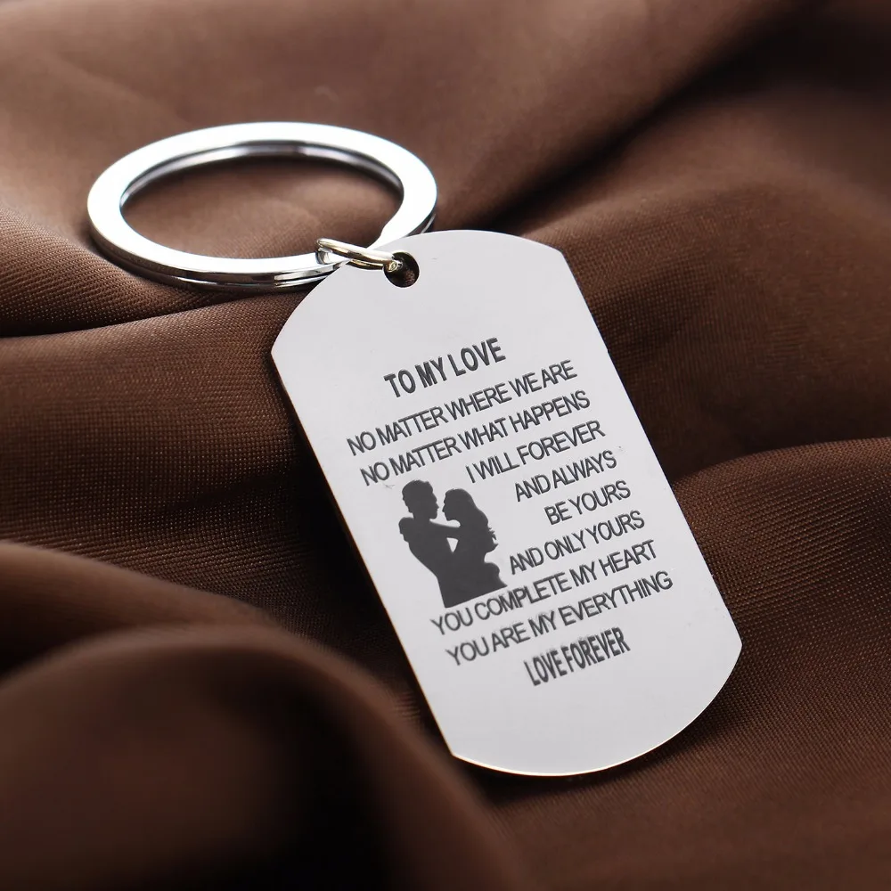 Подарок на день Святого Валентина брелок любовь навсегда Военная собачья бирка