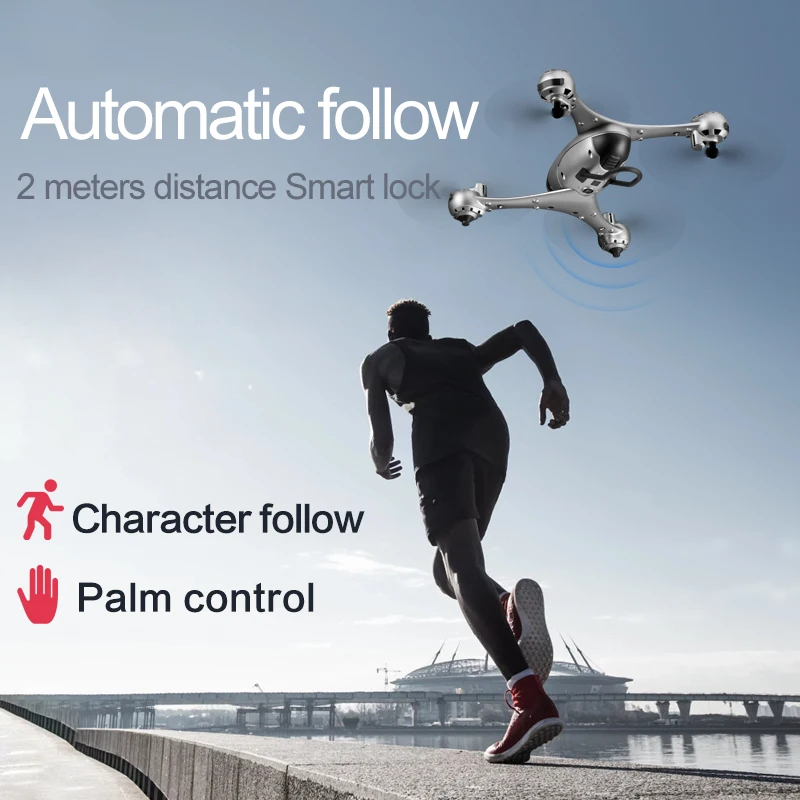 Дрон SMRC M6 RC с камерой 4K Дроны HD 1080P WiFi FPV Quadcopter Follow Me оптический позиционирование