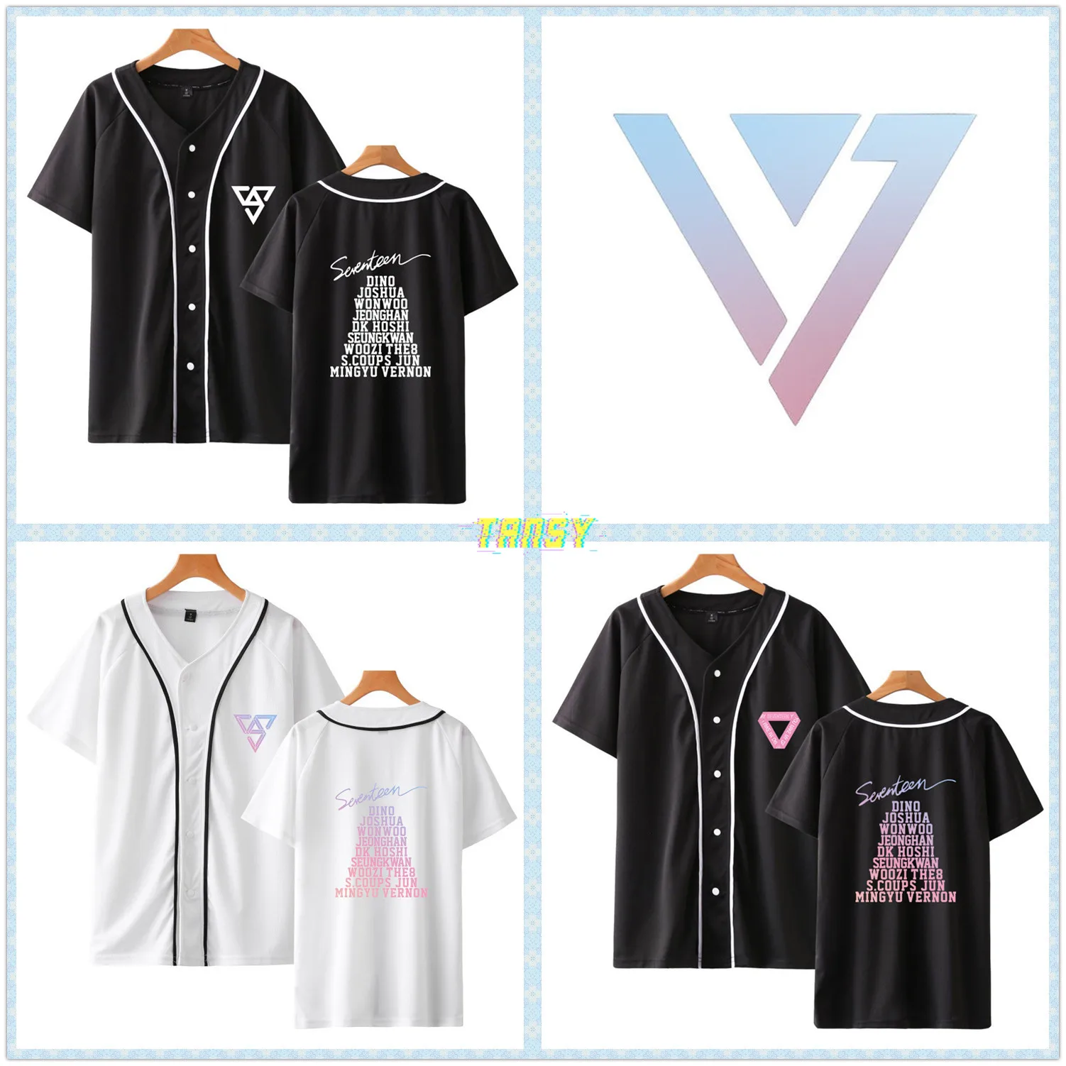 Мужская/Женская тонкая бейсбольная рубашка с короткими рукавами и пуговицами