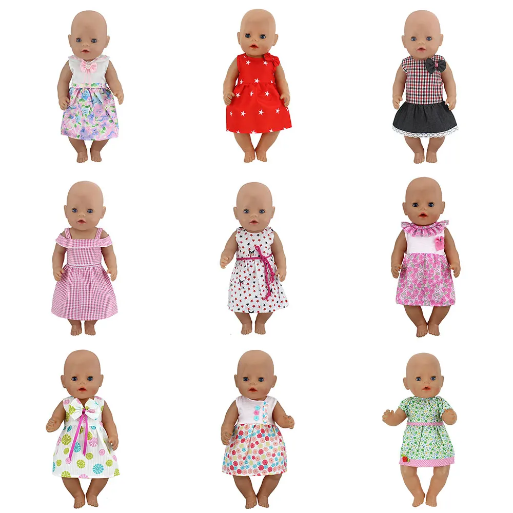 Новое платье Одежда для 43 см Zapf Baby Doll 17 дюймов Reborn младенцев куклы одежда