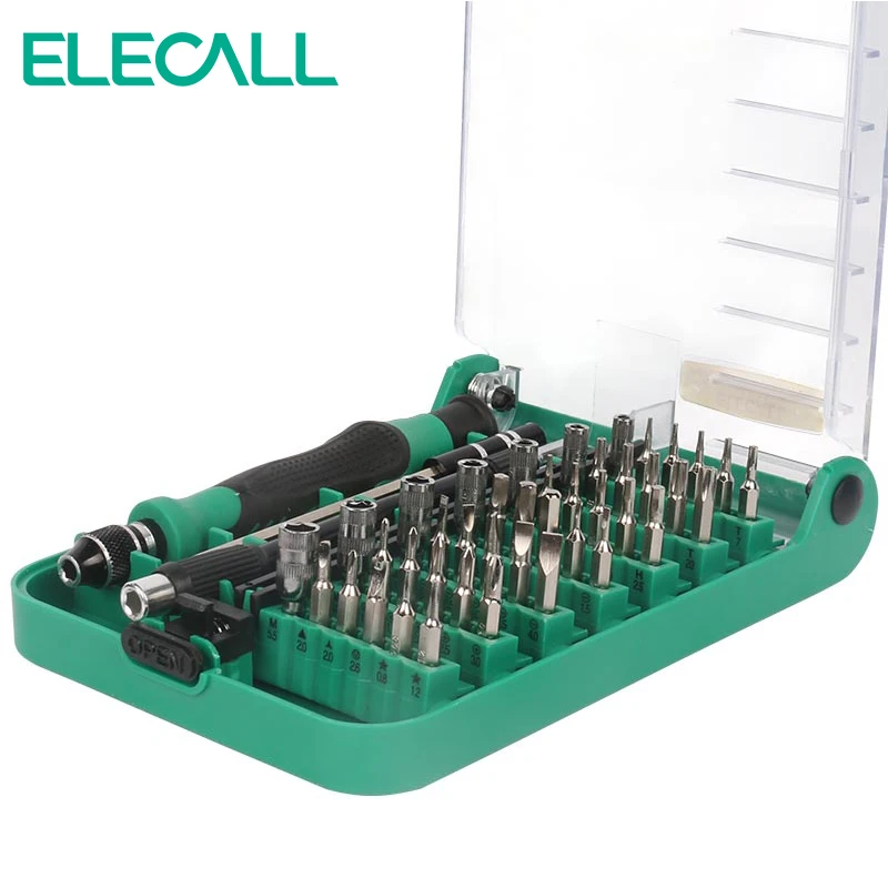 ELECALL 45 в 1 отвертка комплект мульти инструменты бит ремонт Torx Ferramentas ноутбука