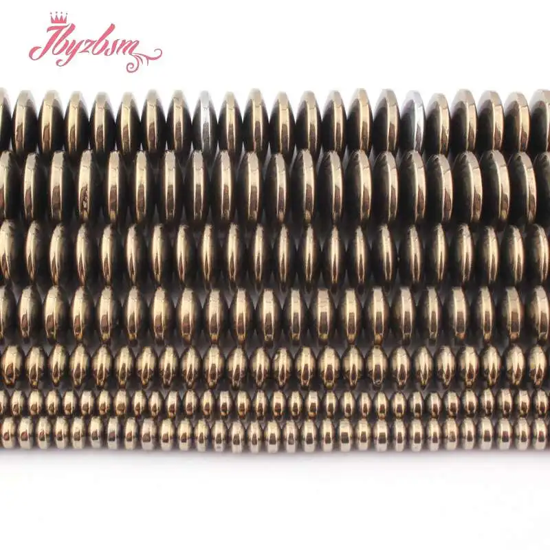 2x3 3x8 3x12 мм Rondelle нарезанные гематитовые бусины из натурального камня для ожерелья