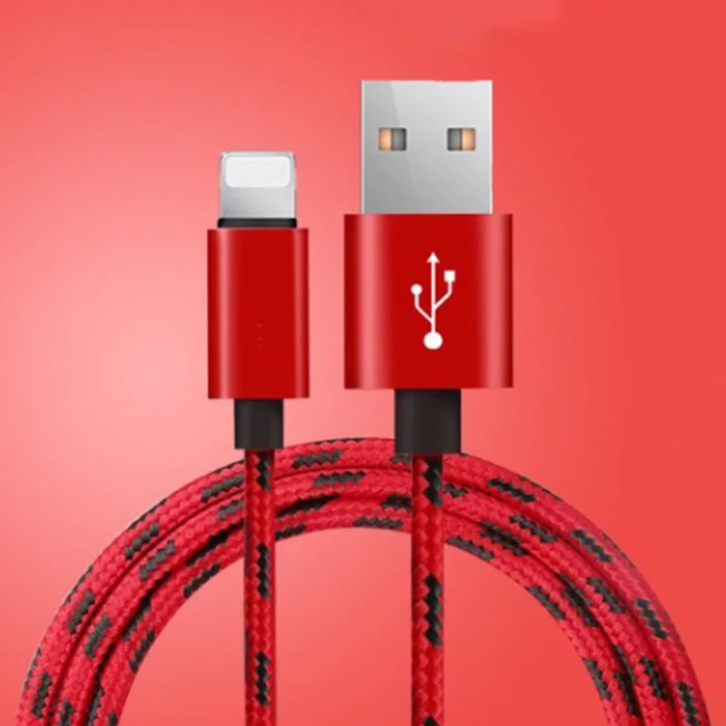 Красный 25 см 1 м 2 м 3 м данных USB зарядное устройство быстрый кабель для iPhone 6 S 6 S 7 8 Plus X XR XS MAX 5 5S iPad Телефон происхождения короткий длинный шнур зарядки - Цвет: Красный