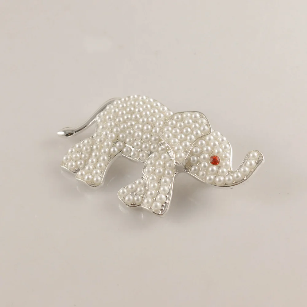 Новейший индивидуальный дизайн белая жемчужная брошь со слоном Delta Sorority Pin