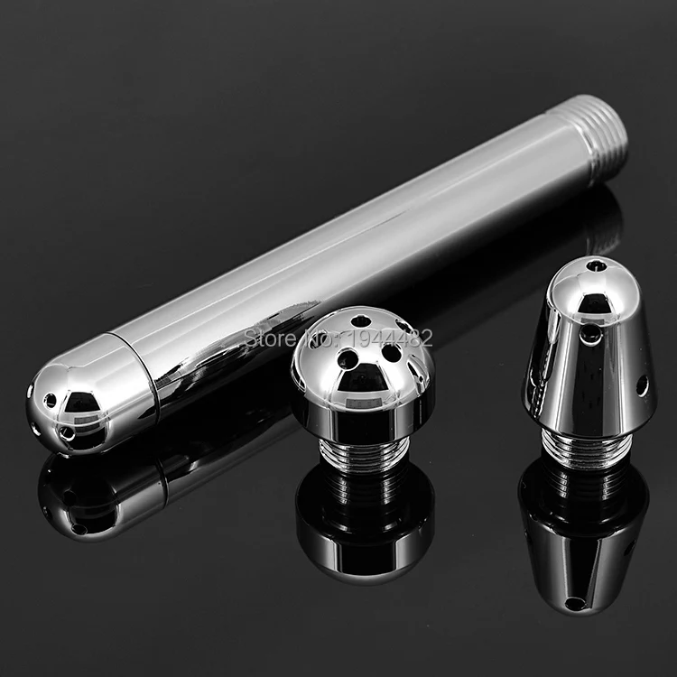 Металлическая Анальная пробка с промывкой металлическая секс игрушки для