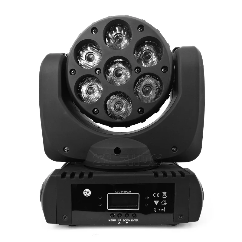 7x12W RGBW 4in1 Быстрая светодиодный светильник с движущейся головкой 7x12 Вт RGBW Quad СВЕТОДИОДНЫЙ s с отличными праграммами 9/16 каналов DMX DJ ночные вечерние светильник s - Цвет: 7x12W RGBW 4in1