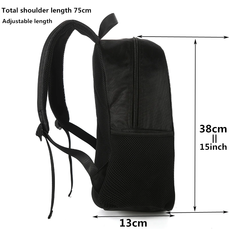 Рюкзак на заказ страшный рисунок принт с героями мультфильмов женский и мужской