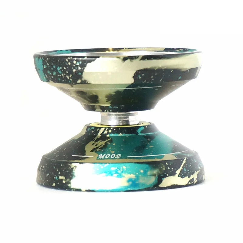 

MAGIC YOYO style M002 Acid Wash Color Anodized Surface and Stainless Center Bearing Black+Green+Yellow