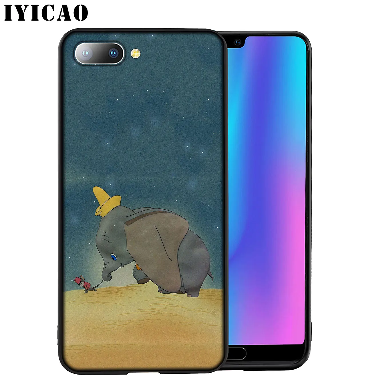 IYICAO Dumbo милый мягкий силиконовый чехол для телефона Huawei Mate 30 20 10 Pro Nova 5I 5T 5 4 4E 3i 3 2i