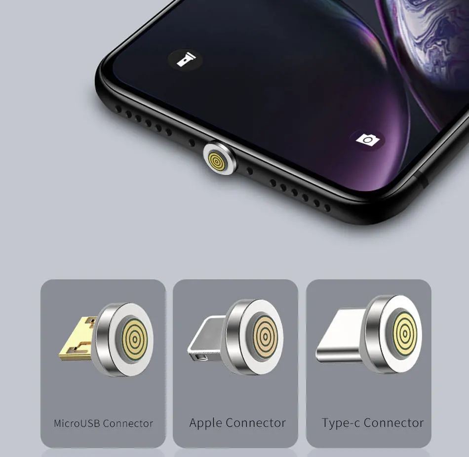 3A Быстрая зарядка Micro USB Магнитный кабель зарядное устройство Тип C Android Магнитный кабель передачи данных телефона провод шнур для iPhone 6 7 samsung Xiaomi