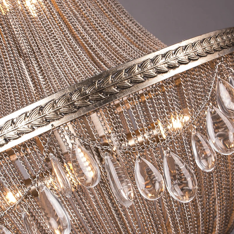 Большая светодиодная алюминиевая цепь Светильники для гостиной подвесной