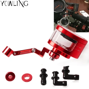 Universal Motorcycle Brake Fluid Reservoir Tank with Oil mounting kit For Aprilia TUONO R V4R Factory V4 R MANA 850 RS 125 250