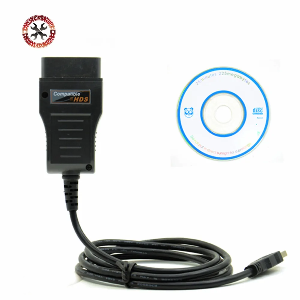 XHORSE HDS кабель OBD2 Диагностический кабель для Honda HDS кабель для K-Line/KWP/CAN протоколы Авто диагностический инструмент обновление ПО CD