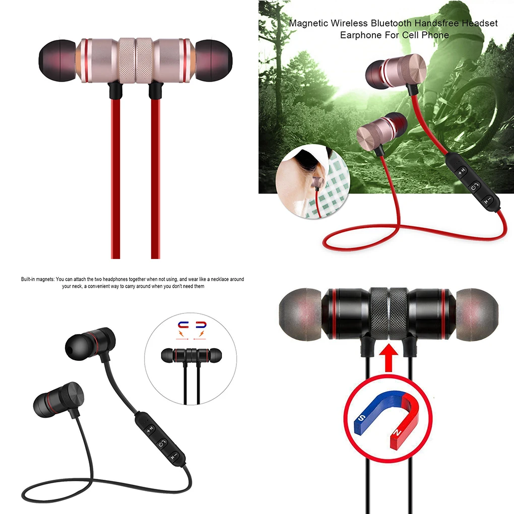 

iMice M9 Bluetooth 4.1 Stereo Sounds Metal In-ear Headset Hands-free Sports Running Wired Earphone