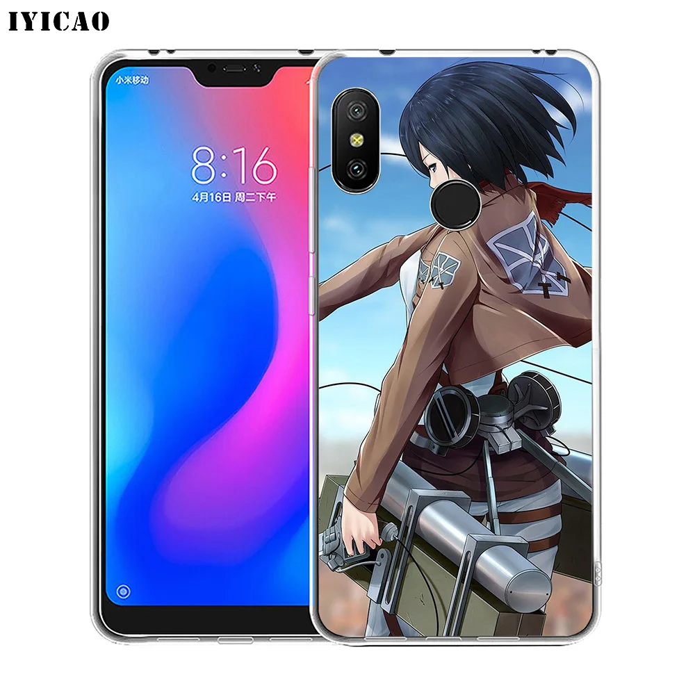IYICAO Attack On Titan Mikasa Ackerman Мягкий силиконовый чехол для телефона Xiaomi Redmi 4A 5A 6A Note 7 6 5 Pro