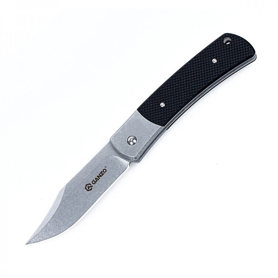 Ganzo G7472 портативные карманные инструменты для мытья камня 440C Лезвие G10 ручка складной нож Открытый Отдых Охота EDC коллекция ножей - Цвет: black G10