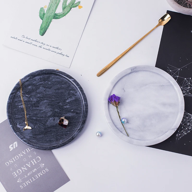 Европейский 5 дюймов натуральный мрамор арахиса Тарелка десертная тарелка