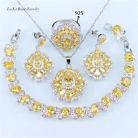 L& B высокое качество Австралийский Фиолетовый Кристалл 925 пробы Серебряные Ювелирные наборы для женщин 925 штамп браслет кулон серьги