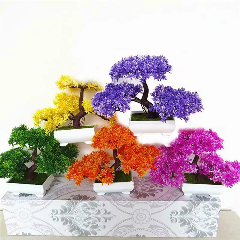 Искусственные цветы/зелёный чай горшок уютный бонсай-сосна моделирование