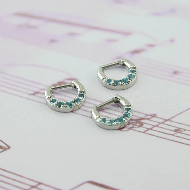 Кольцо для носа с циркониевой перегородкой циркониевые круглые штанги подковы