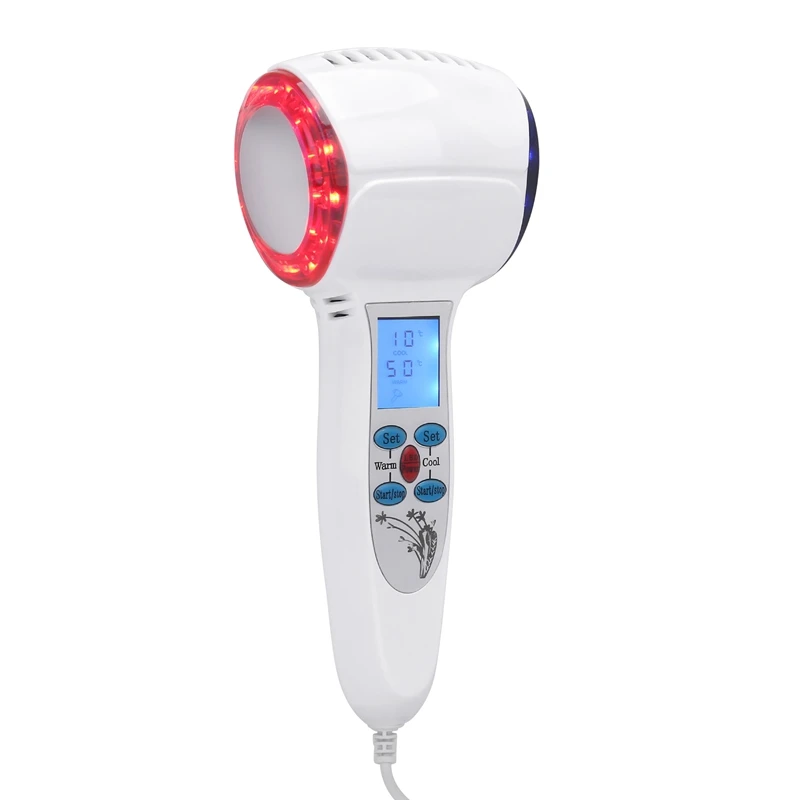 Face Care Device Hot Cold Hammer Cryotherapy Blue Photon Acne Treatment Skin Beauty Massager Lifting Rejuvenation Facial Machine