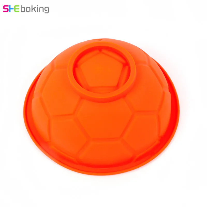 Shebaking 1 шт 3D футбольные силиконовые формы футбольные формы для торта антипригарные DIY помадка шоколадные формы для Мусса украшения торта инструменты для выпечки