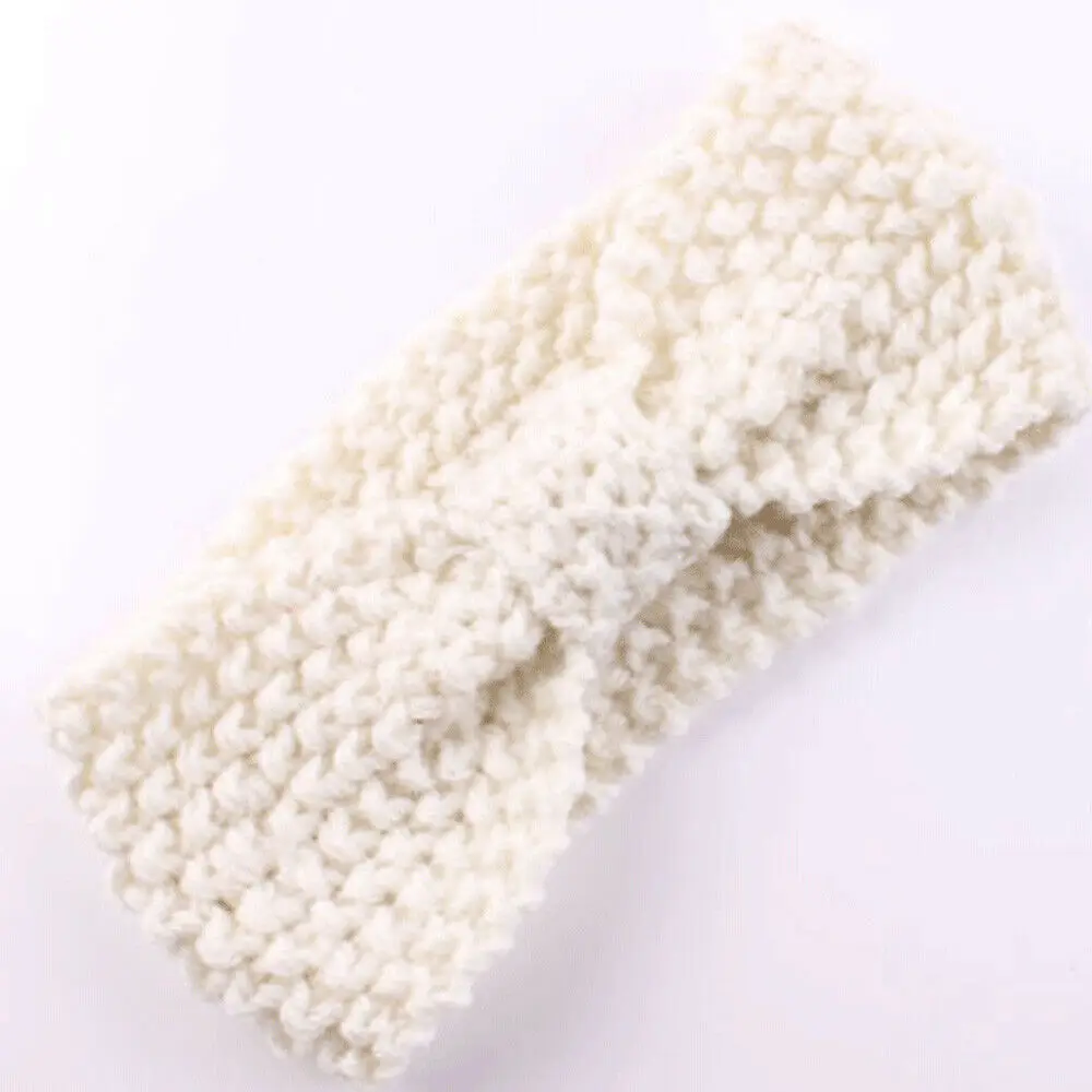 1 шт. зимняя теплая повязка для ушей Рождественская вязаная на голову девочек с