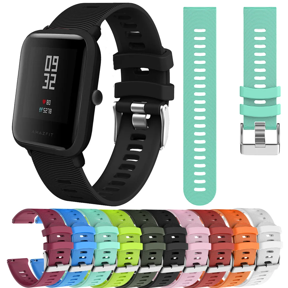 Ремешок силиконовый для Xiaomi Huami Amazfit Bip Pace Lite Youth Version сменный спортивный браслет