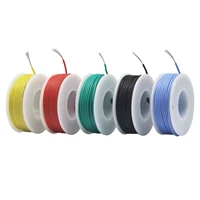 26awg 50m flexible silicone wire 5 color mixing box 1 package wire and cable tinned copper wire stranding wire diy