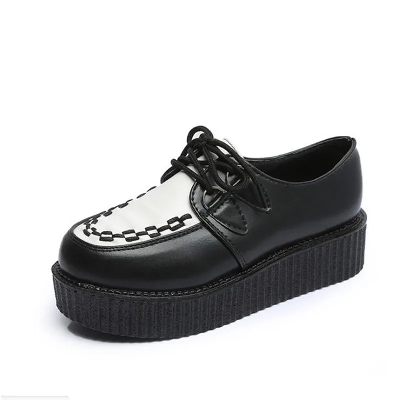 Feiyitu Весенняя однотонная повседневная женская обувь на плоской платформе со