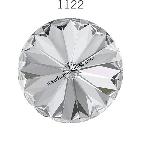 Crystal 001 Кристаллы от Swarovski 1122 круглые Rivoli каменные закрученные точечные Стразы для украшения одежды - Цвет: Crystal 001