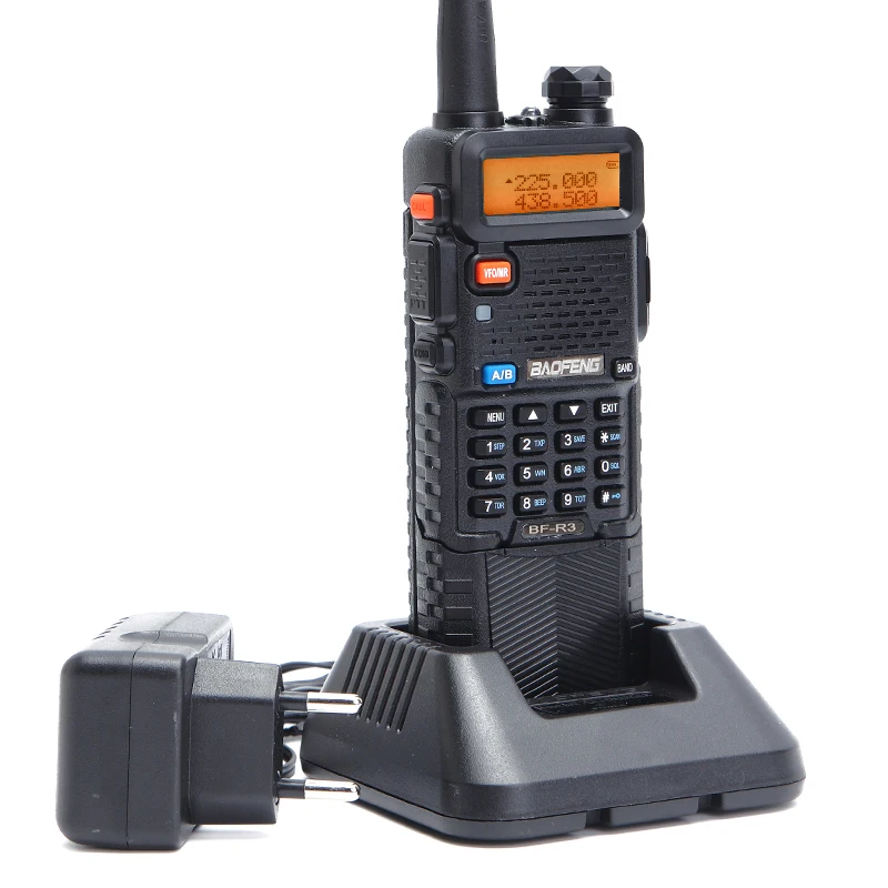 BaoFeng BF-R3 трехдиапазонный 136-174/220-260/400-520 МГц с 2 антеннами 3800 мАч батарея Amatuer портативный UV-5R рация