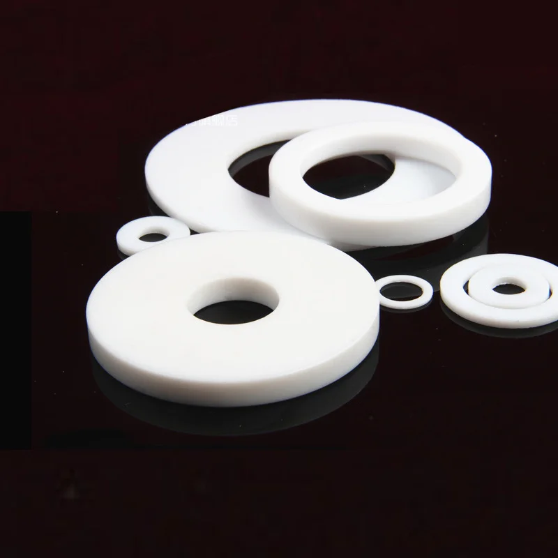 10x Flat PTFE Washers Insulation Spacer Gasket Shim Pad Mat F4 Heat Resist ID 3mm - 82mm White