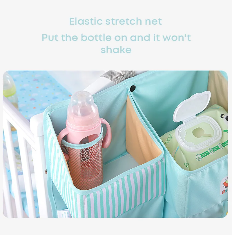 Portable Baby Crib Organizer Bed Hanging Bag for Baby Essentials Diaper Storage Cradle Bag Bedding Set Diaper Caddy VS SUNVENO