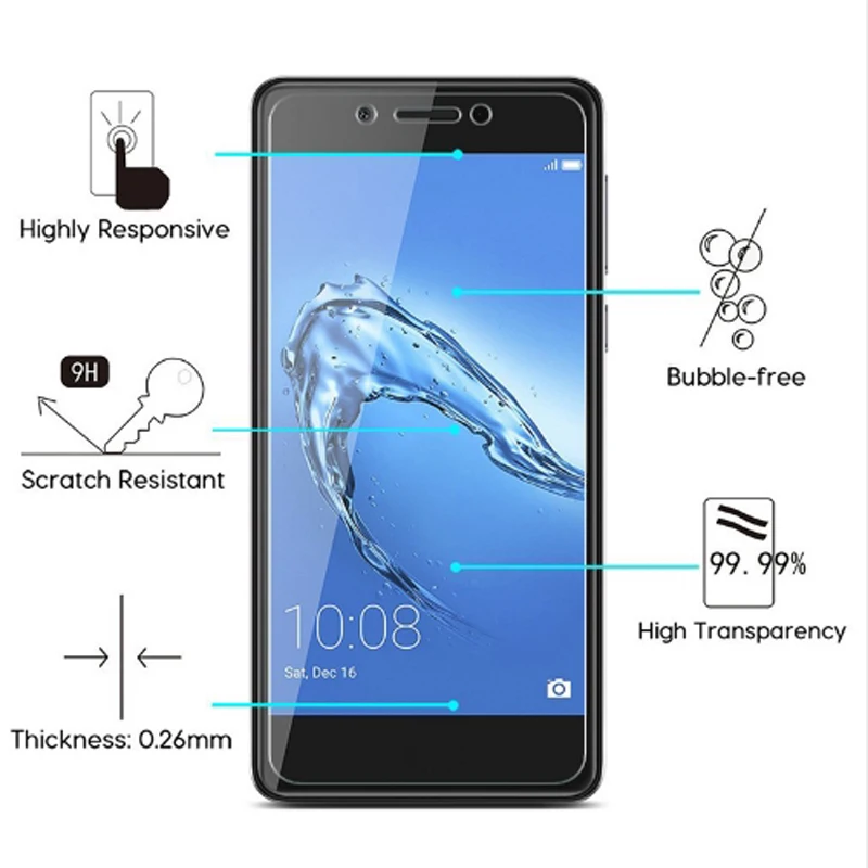Honor6C Защитное стекло для huawei Honor 6C Pro 6CPro защита экрана Hwawei Honer 6 C C6 plus армированный лист закаленное стекло