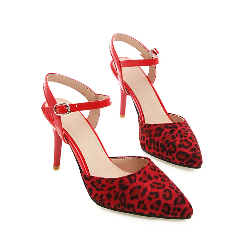 Женские босоножки с острым носком MORAZORA черные на тонком высоком каблуке лето