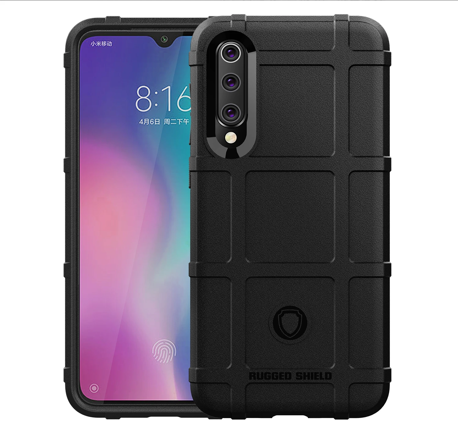 Армированный противоударный чехол для Xiaomi Mi 9 SE 9SE из углеродного волокна с