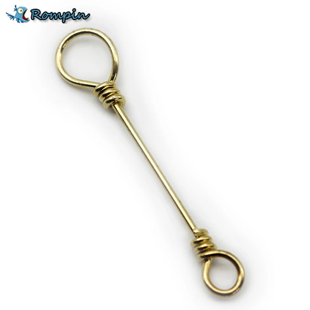Rompin 30 шт./лот крючок с пружинным замком штифт для подключения мягкой приманки