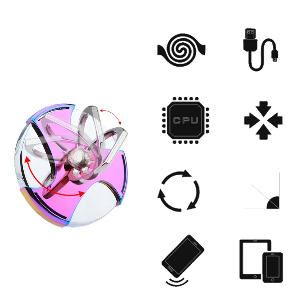 ECos модный перезаряжаемый usb зажигалка держатель мобильного телефона