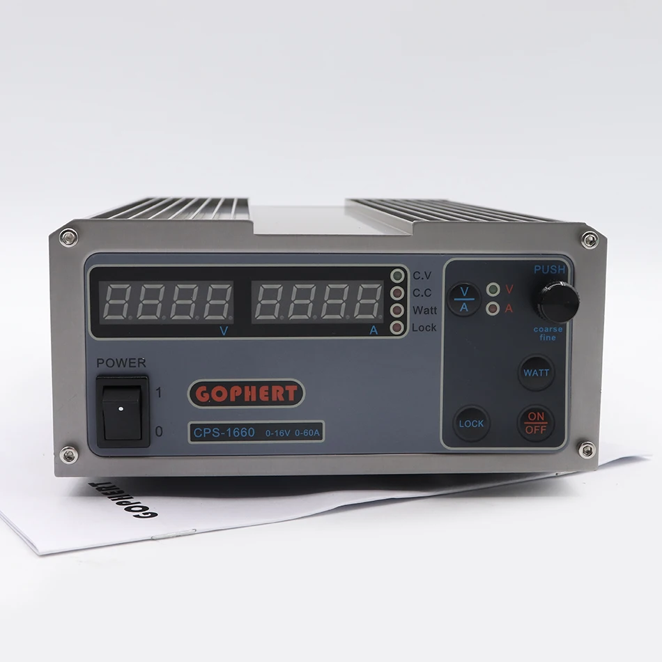CPS-1660 16V 60A Цифровой Регулируемый источник питания постоянного тока импульсный источник питания(220Vac EU US