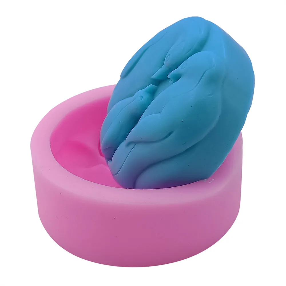 Силиконовая форма в виде пингвина для изготовления мыла|cake decorating tools|silicone soap