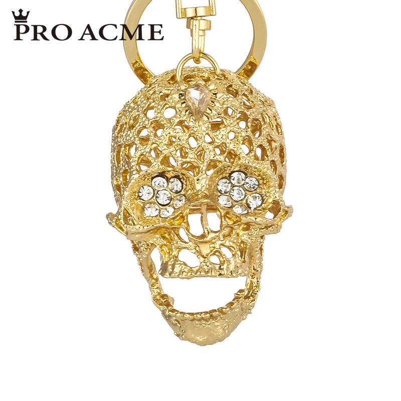 Pro acme ужасающие персонажей брелки скелеты сплав пустой Череп головной ключ