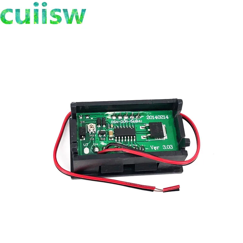 1 шт. красный/синий/зеленый светодиодный мини-цифровой двухпроводной Вольтметр DC