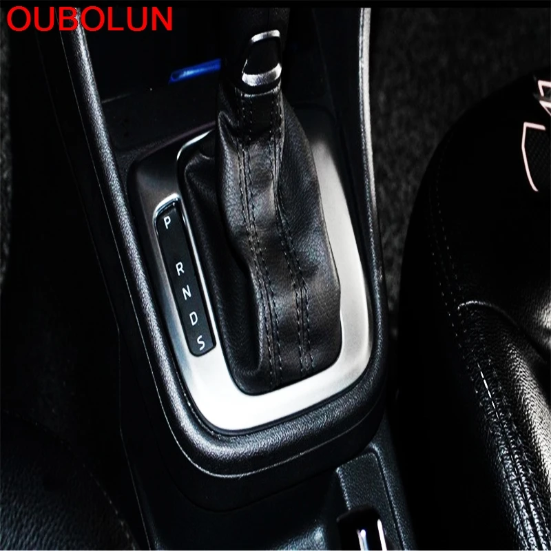 OUBOLUN ABS хромированный для скоростной космический переход Skoda 2013 Stick Рычаг переключения передач база литье 1 шт. стильные авточехлы