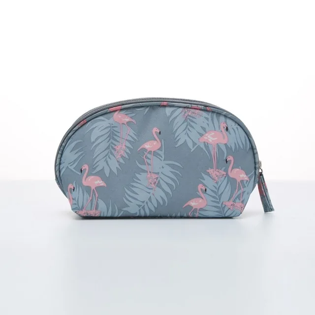 Grey flamingo DIHFXX косметичка с принтом Фламинго Женская несессер косметичка дорожная Водонепроницаемая портативная косметичка наборы туалетных принадлежностей DX-44 - Цвет: Grey flamingo